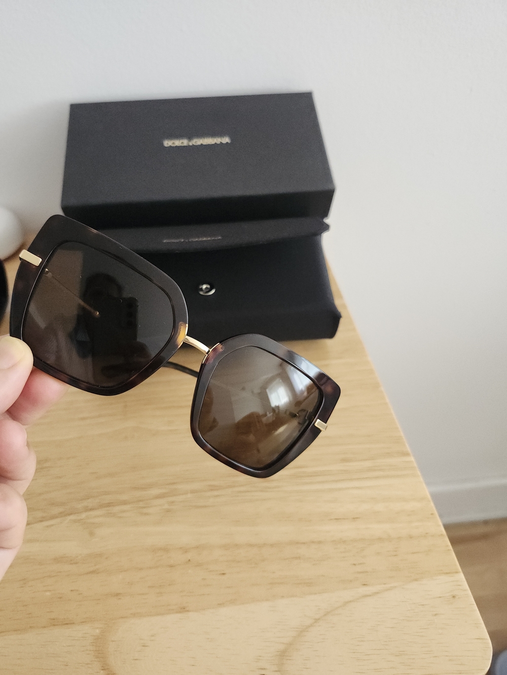 Dolce & Gabbana Women’s Brown Gradient Square Sunglasses